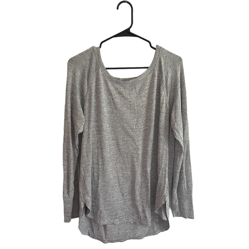 Athleta Long Sleeve Shirt Gray Size Large